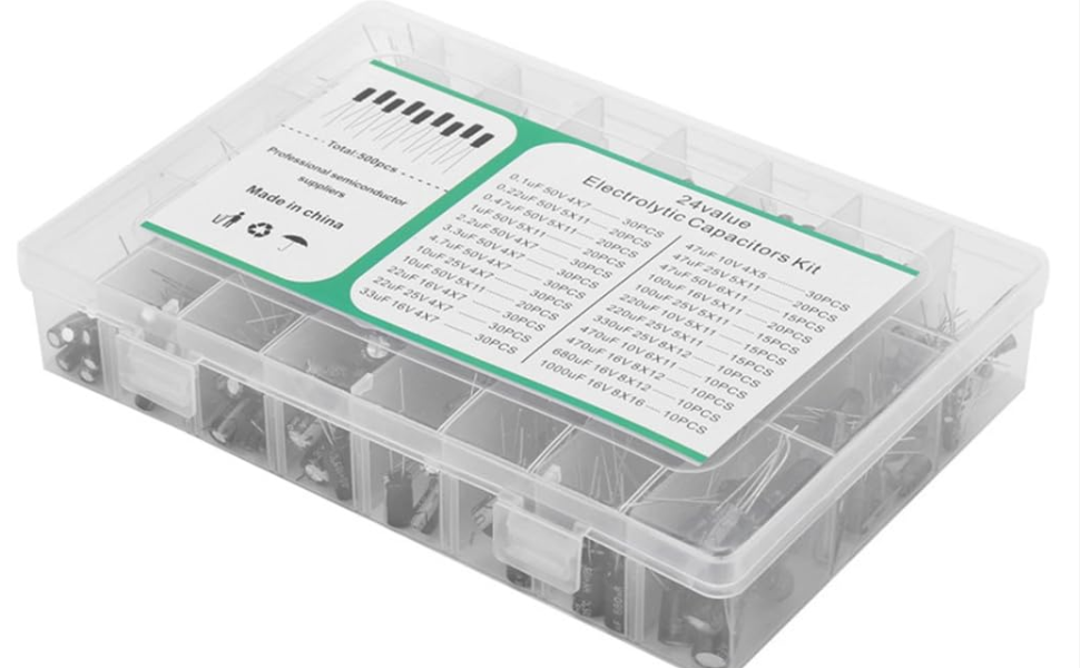 Capacitor Mix Box 100uf to 1000uf