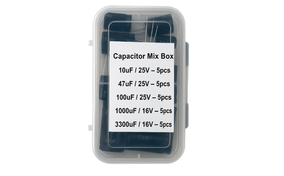 Capacitor Mix Box 10uf to 3300u