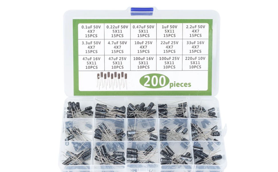 Capacitor Mix Box 1uf to 100uf