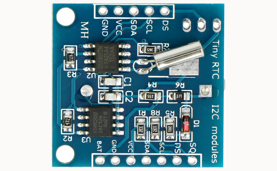 IC DS1307 Real-Time Clock (RTC) with I2C Interface (Pack of 2)