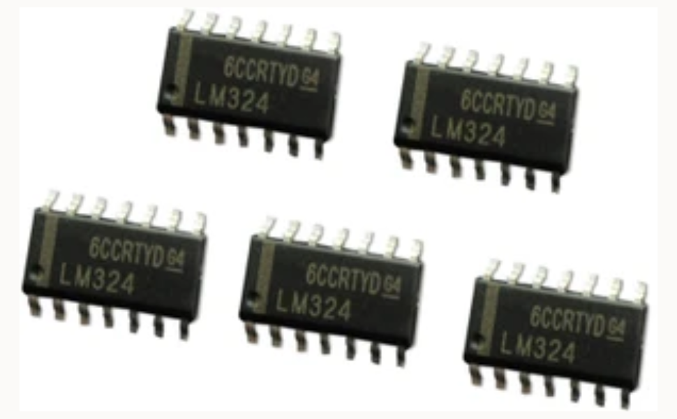 IC LM324 Quad Operational Amplifier (Pack of 5)